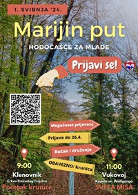"Marijin put" za mlade - 1. svibnja
